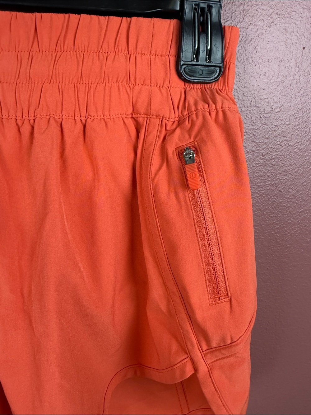 Lululemon Tracker Short in bright orange size 6 4 inch inseam - Picture 5 of 10